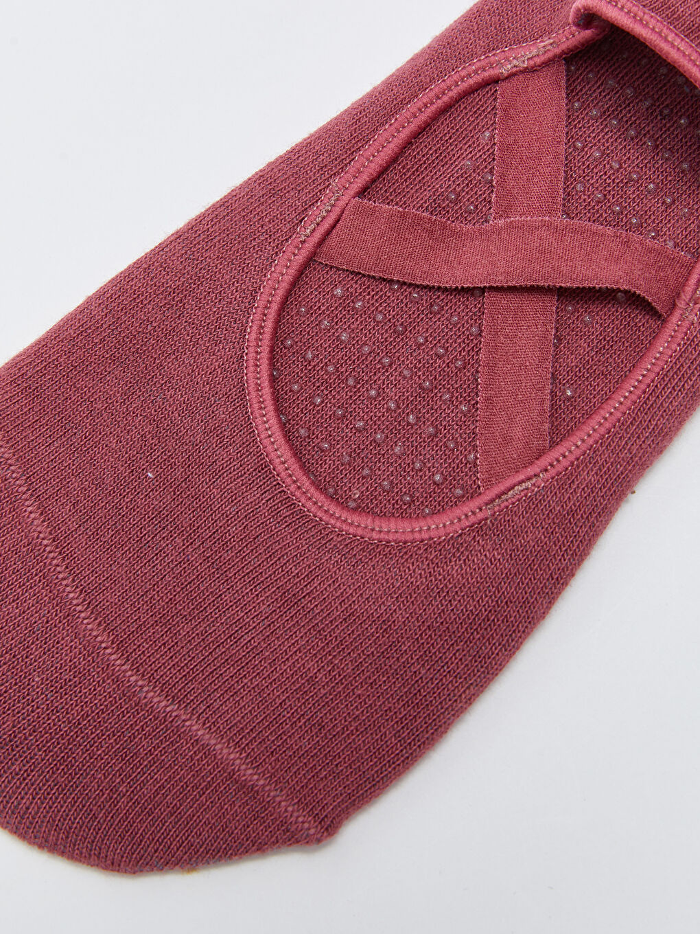 Pembe Kadın Düz Yoga ve Pilates Çorabı-2