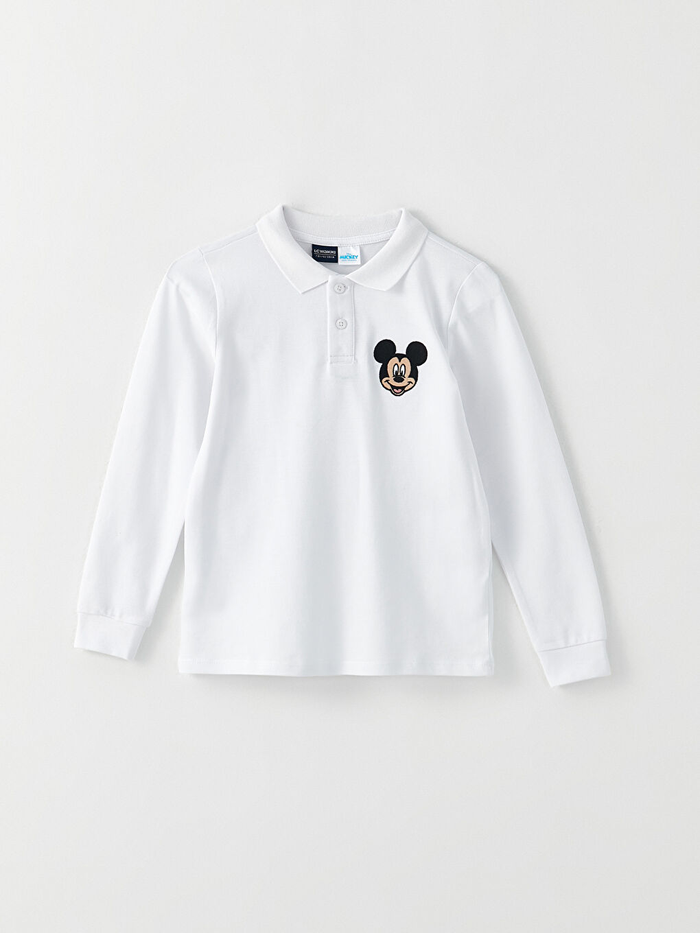 LCW Kids Rollkragen Mickey Mouse Besticktes Langarm Jungen T-Shirt -W26237Z4-R9K