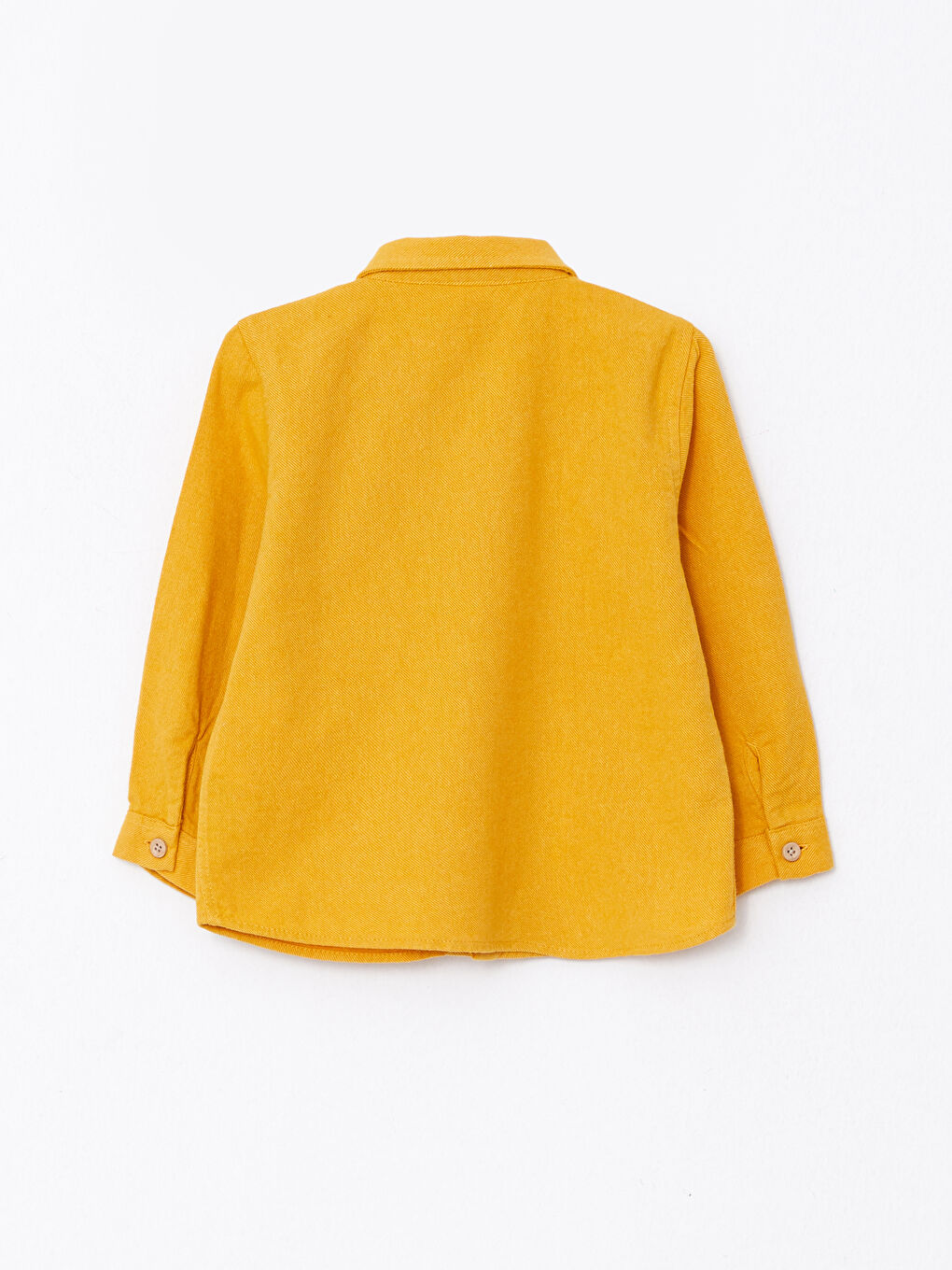 Sarı Uzun Kollu Basic Erkek Bebek Gömlek-1