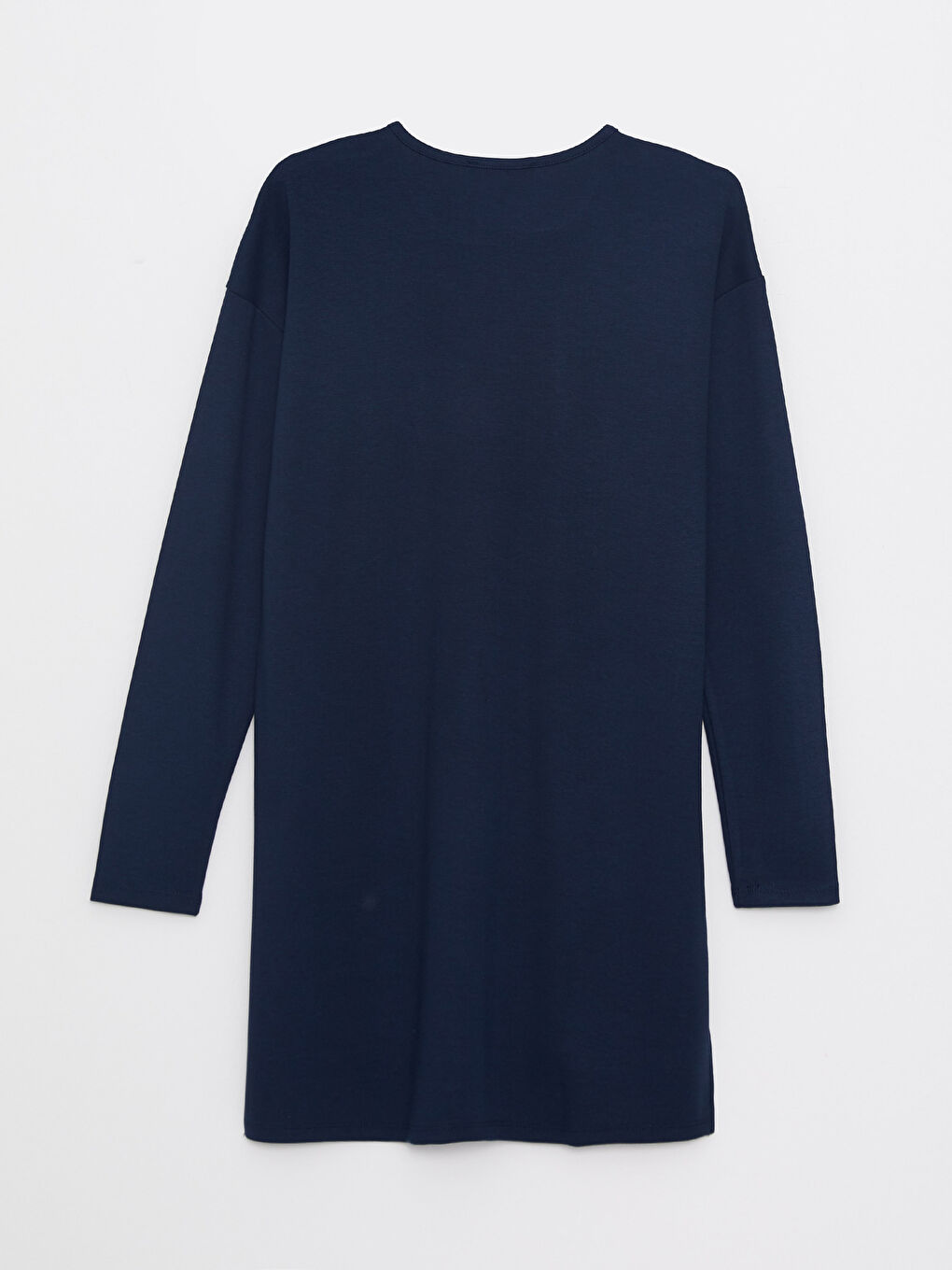LCWAIKIKI Basic Crew Neck Patterned Long Sleeve Women's Tunic -W26269Z8-HFK