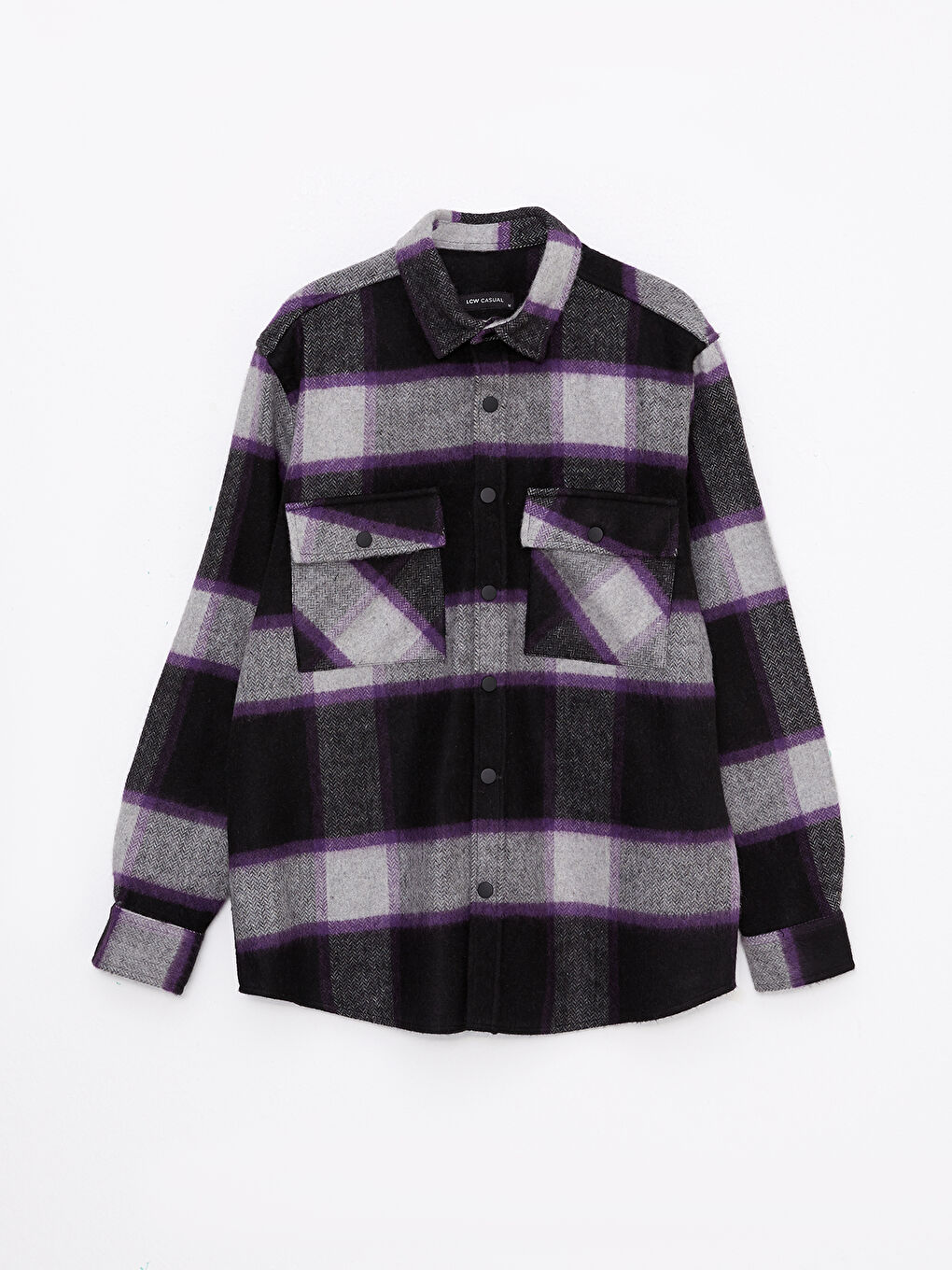 XSIDE Regular Fit Long Sleeve Plaid Men's Shirt -W26283Z8