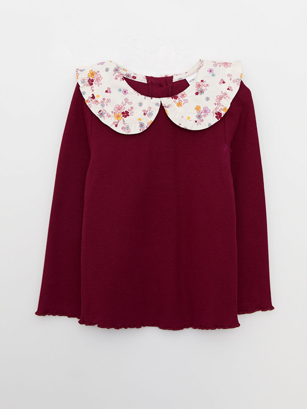 Bebe Collar Long Sleeve Printed Baby Girl Sweatshirt and Trousers 2-Pack Set-1