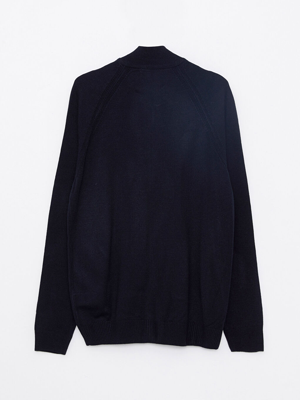 Regular Fit Funnel Neck Men's Knit Cardigan-5