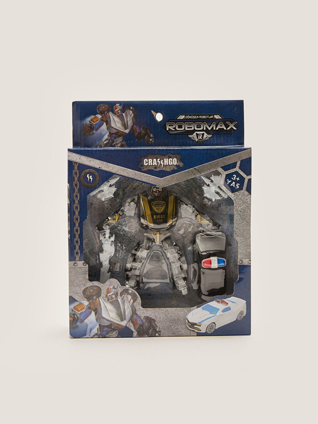 Robot Jouet Transformable en Voiture de Police-1