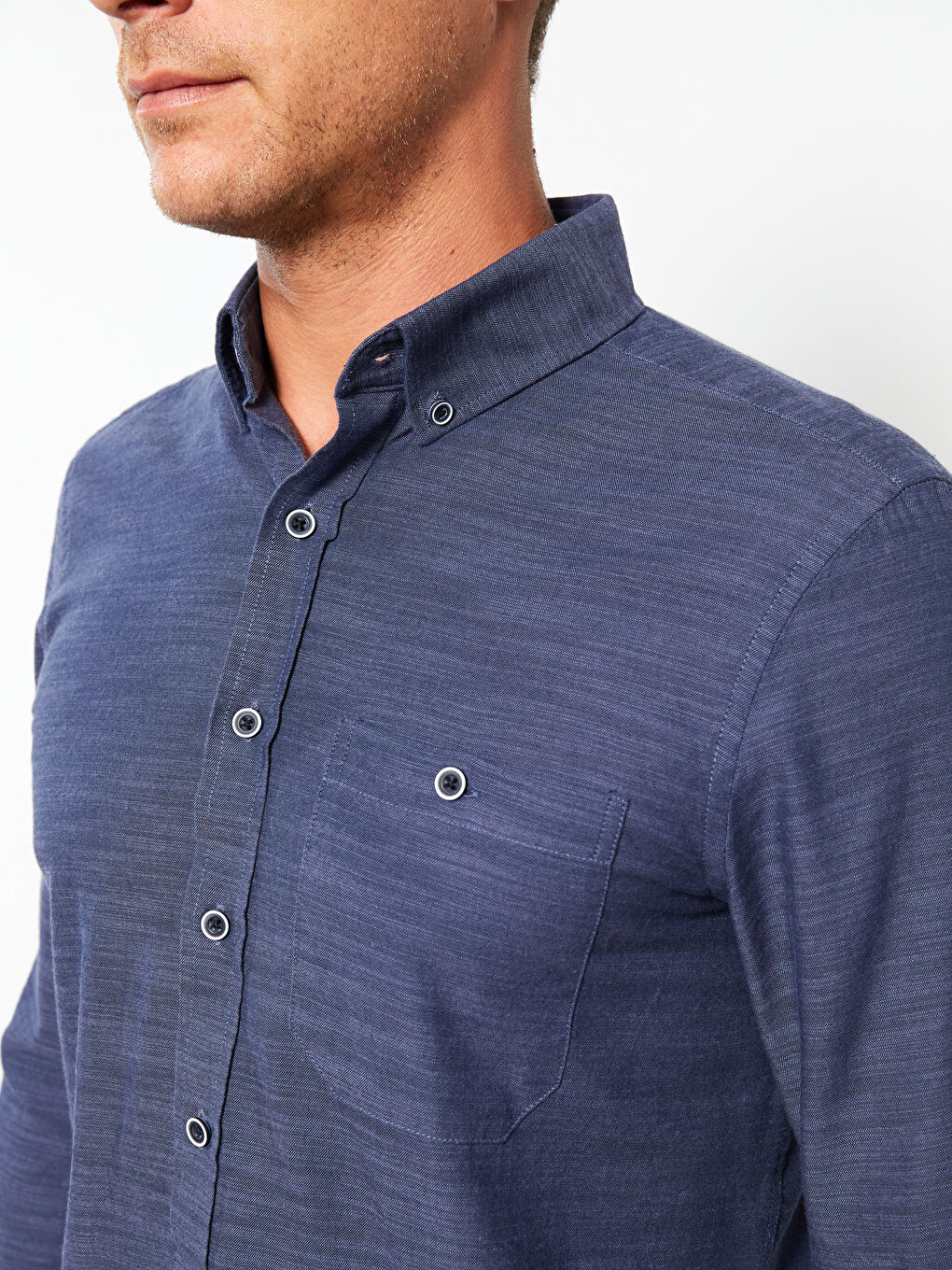Regular Fit Long Sleeve Patterned Men's Shirt-3