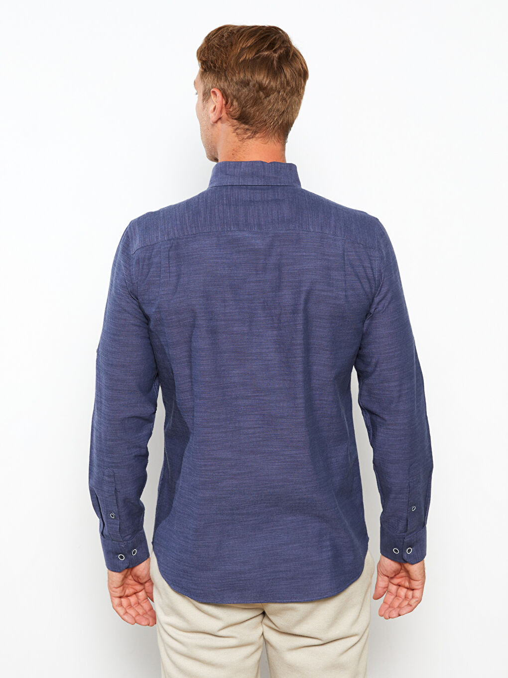 Regular Fit Long Sleeve Patterned Men's Shirt-4
