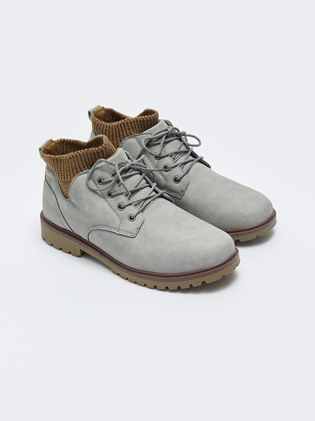 Ерлерге арналған жасанды былғары баулы етік