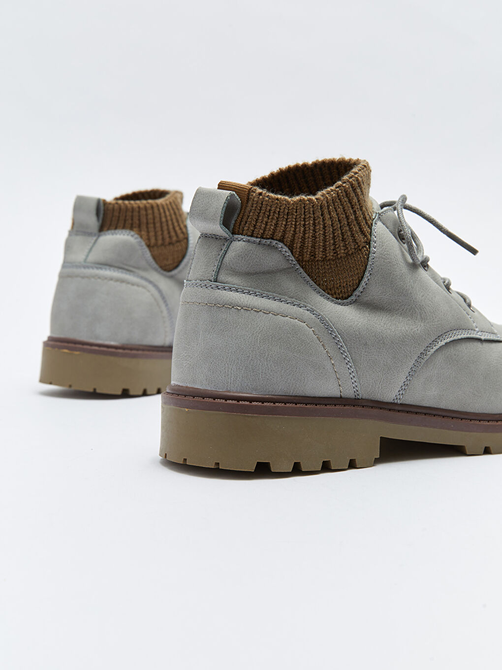 Ерлерге арналған жасанды былғары баулы етік-4