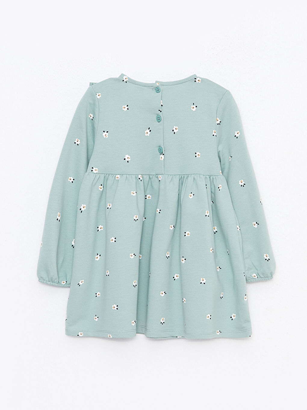 LCW baby Crew Neck Long Sleeve Printed Baby Girls' Dress -W26400Z1-LRL
