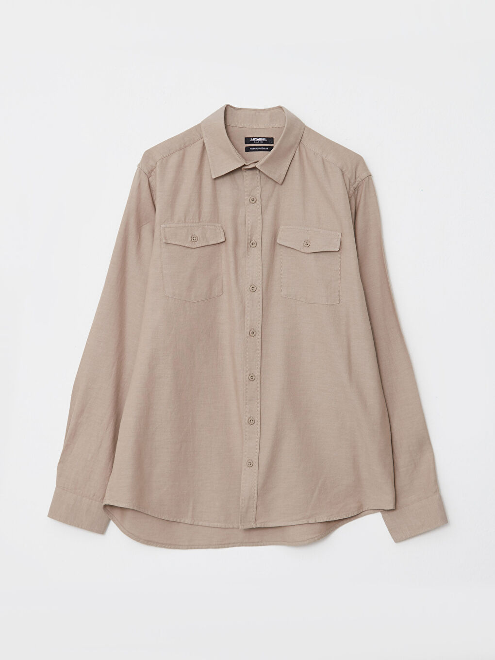 Regular Fit Long Sleeve Gabardine Men's Shirt-5