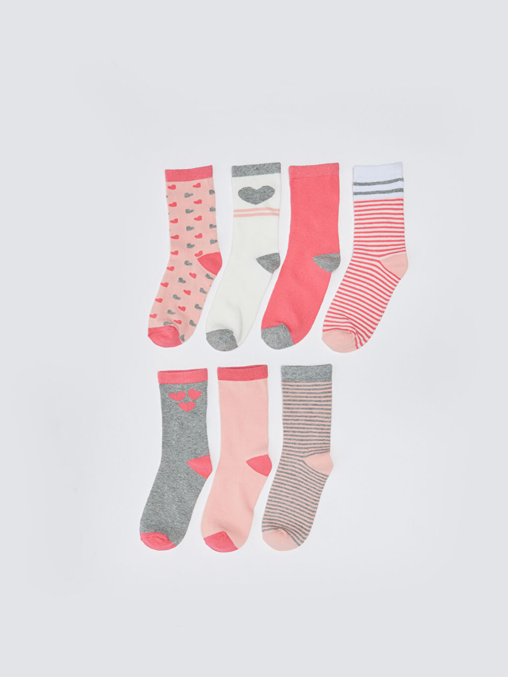 جوارب بنات مطبوعة - ٧ عبوات-1