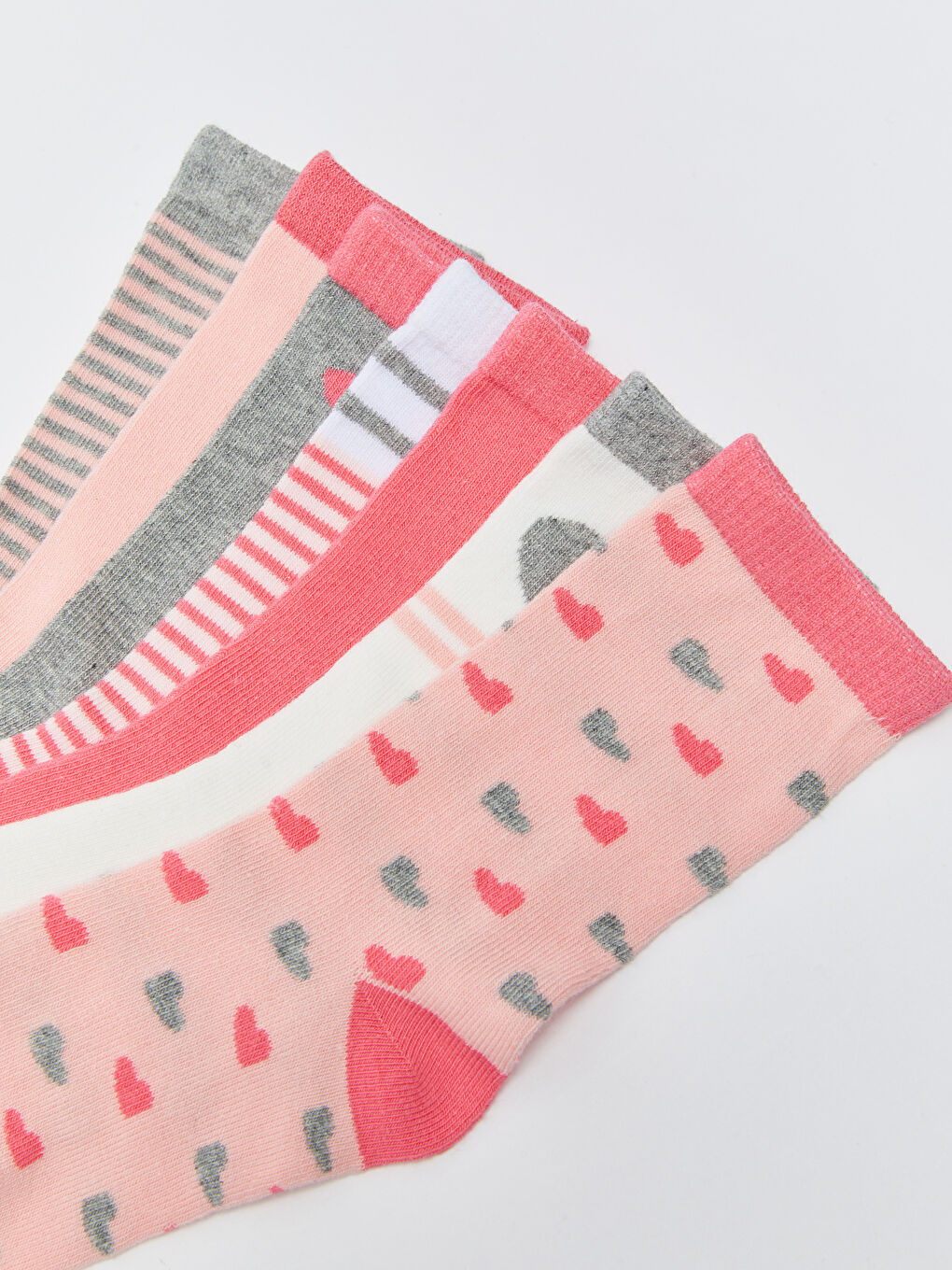 جوارب بنات مطبوعة - ٧ عبوات-2