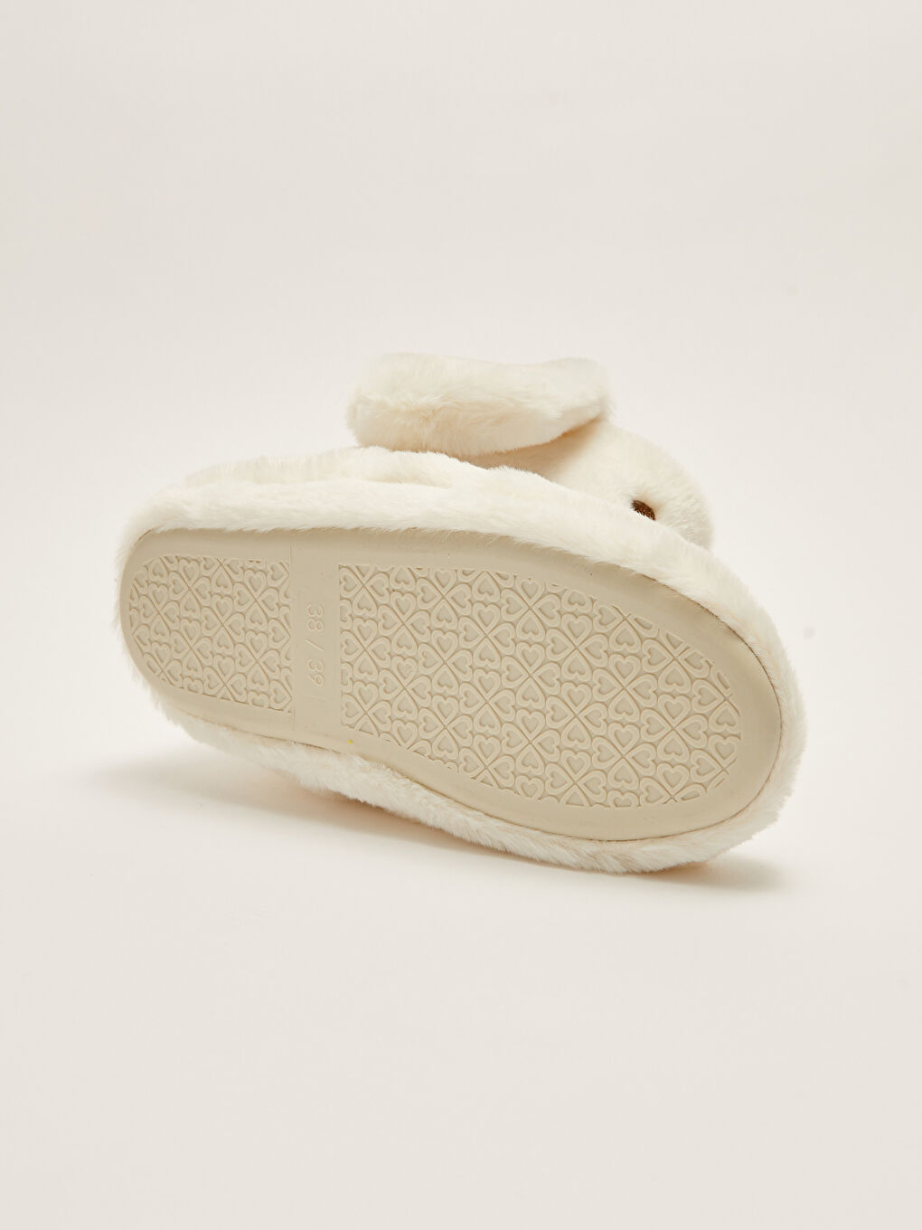 Ekru Nakışlı Kadın Tavşan Figürlü Ev Botu-3