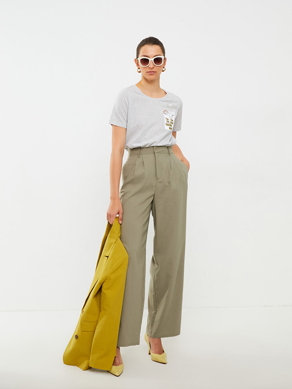 Crew Neck Printed Short Sleeve Women's T-Shirt