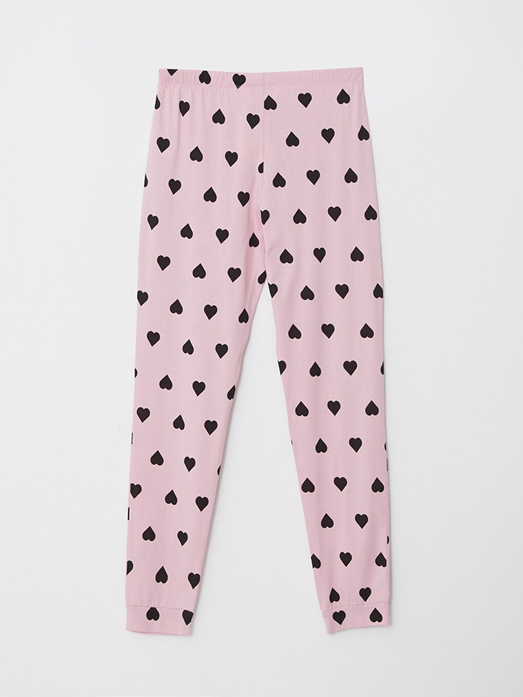 Elastic Waist Patterned Cotton Women's Pajama Bottoms-6