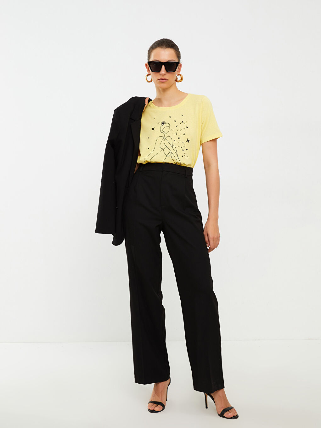 Crew Neck Printed Short Sleeve Women's T-Shirt