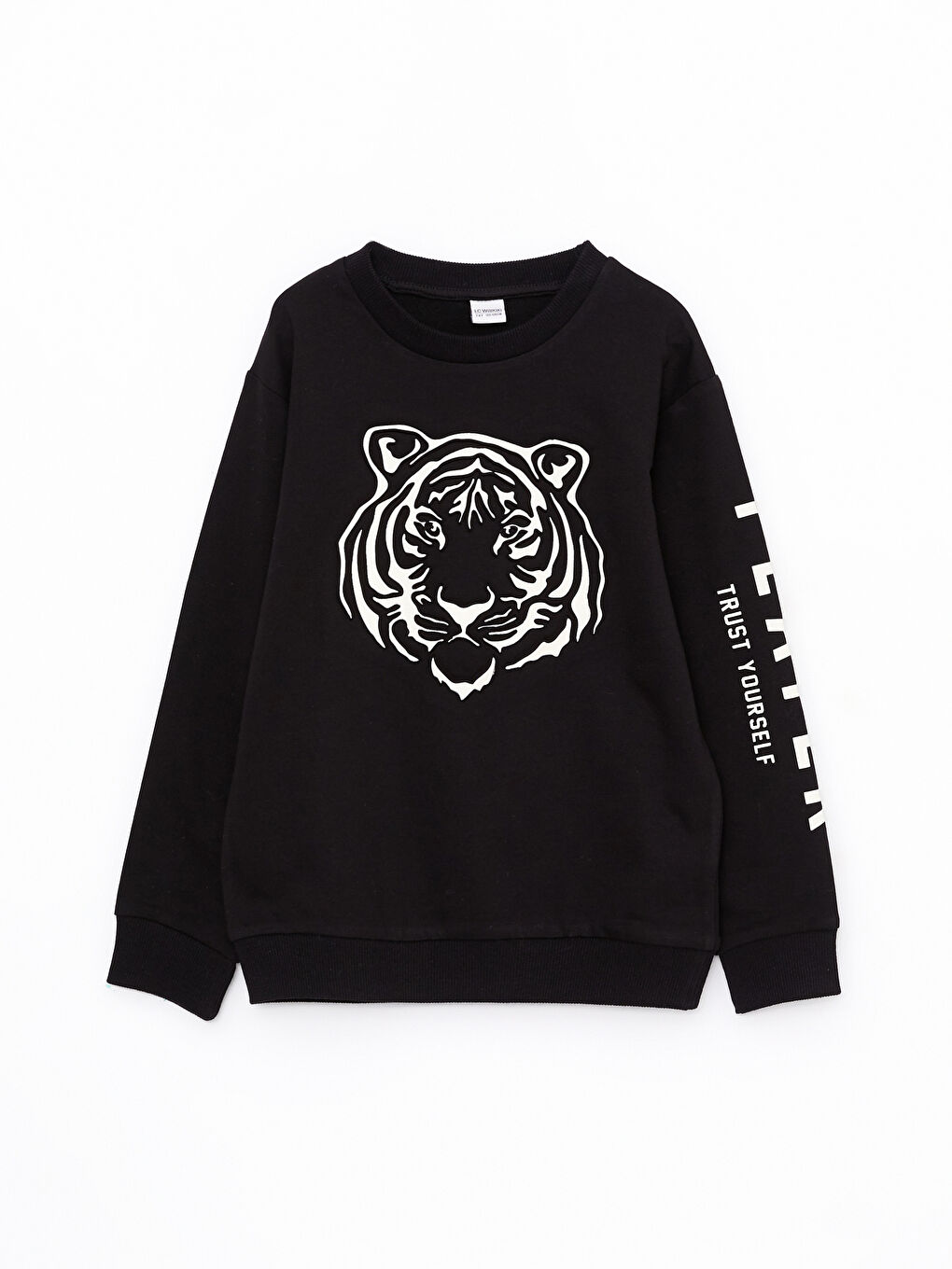 Crew Neck Printed Long Sleeve Boys' Sweatshirt