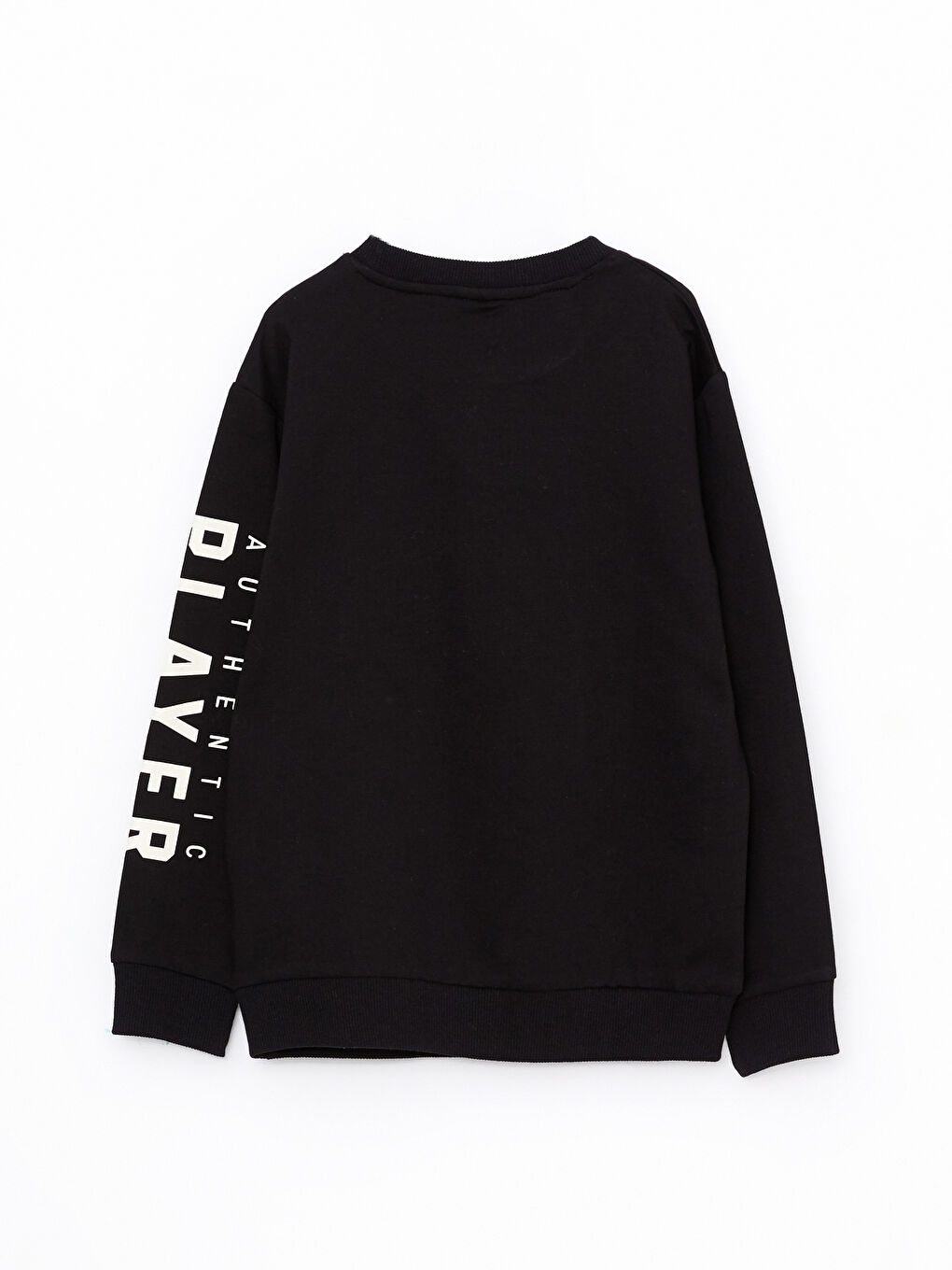 Crew Neck Printed Long Sleeve Boys' Sweatshirt-1