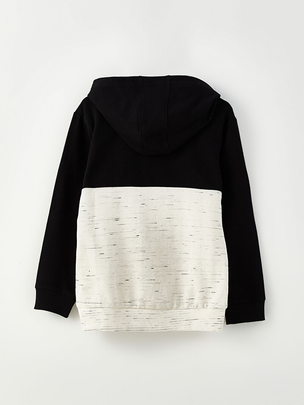 Bej Kapüşonlu Baskılı Uzun Kollu Erkek Çocuk Sweatshirt ve Eşofman Altı-2