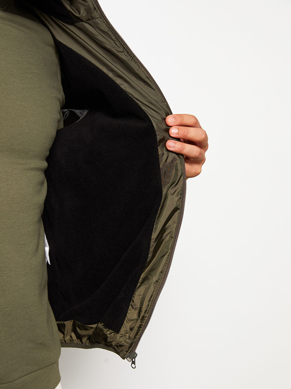 Regular Fit Steppmantel für Herren mit Kapuze-2