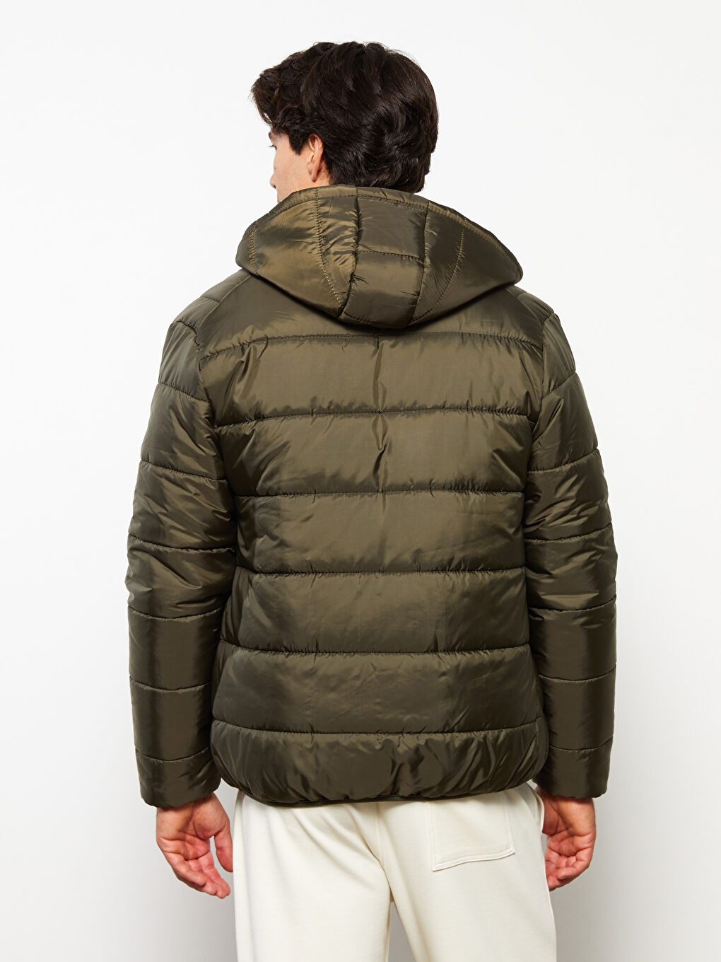 Regular Fit Steppmantel für Herren mit Kapuze-4