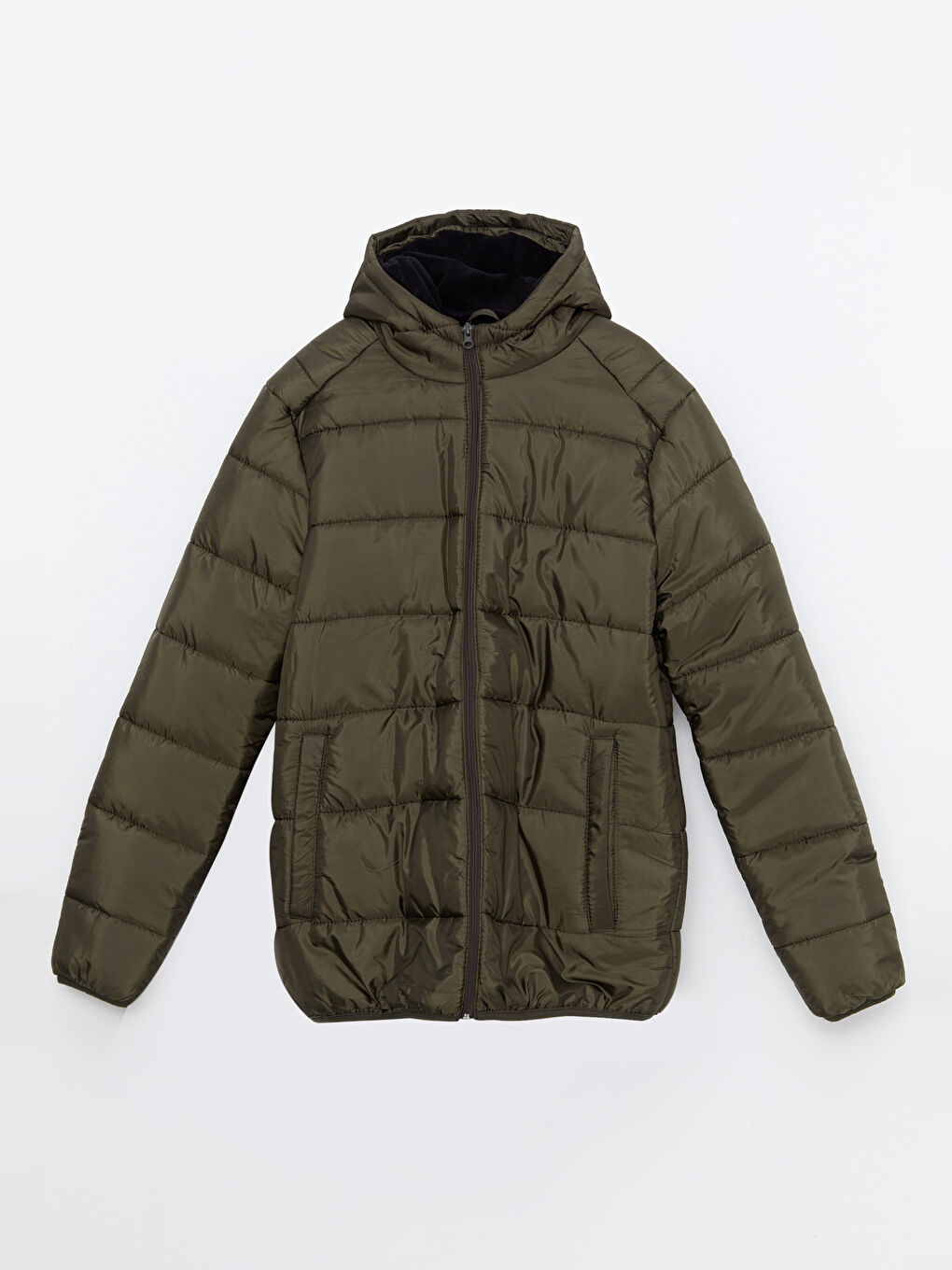 Regular Fit Steppmantel für Herren mit Kapuze-5