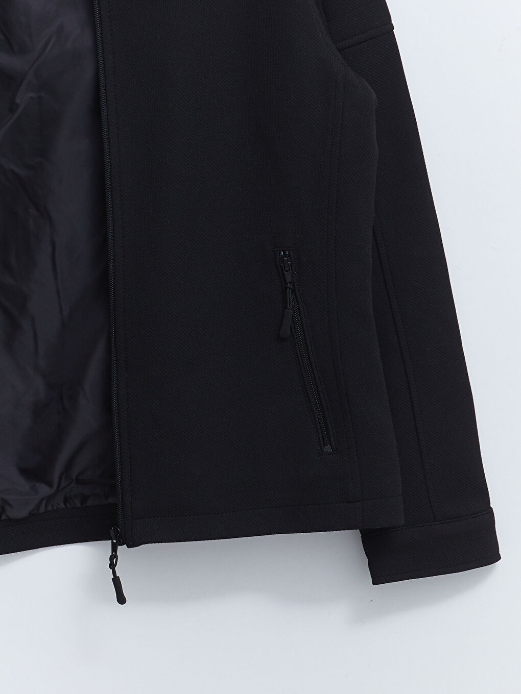 Standard Fit Biker Neck Men's Coat-7