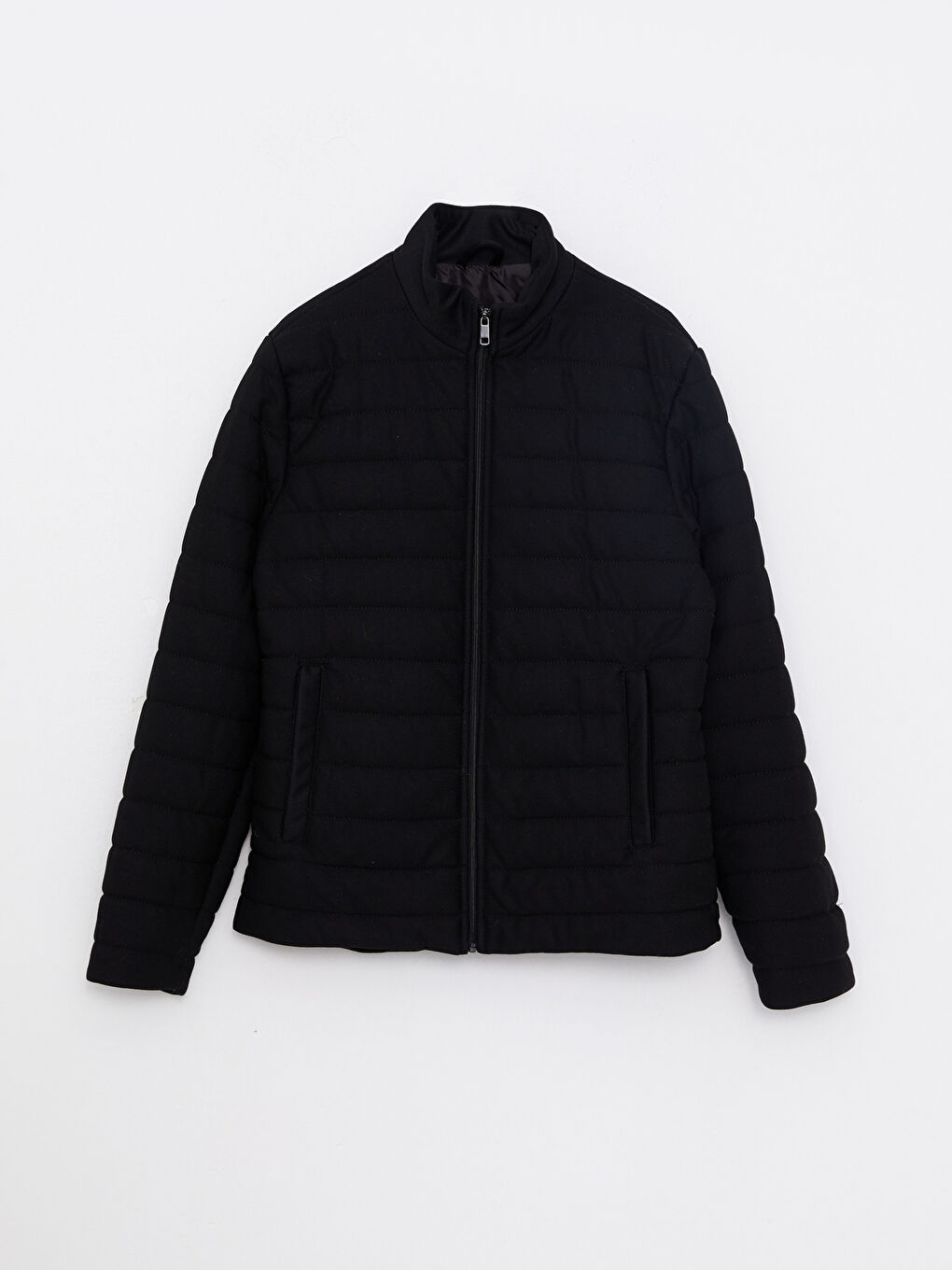 Standard Fit Funnel Neck Men's Coat-5