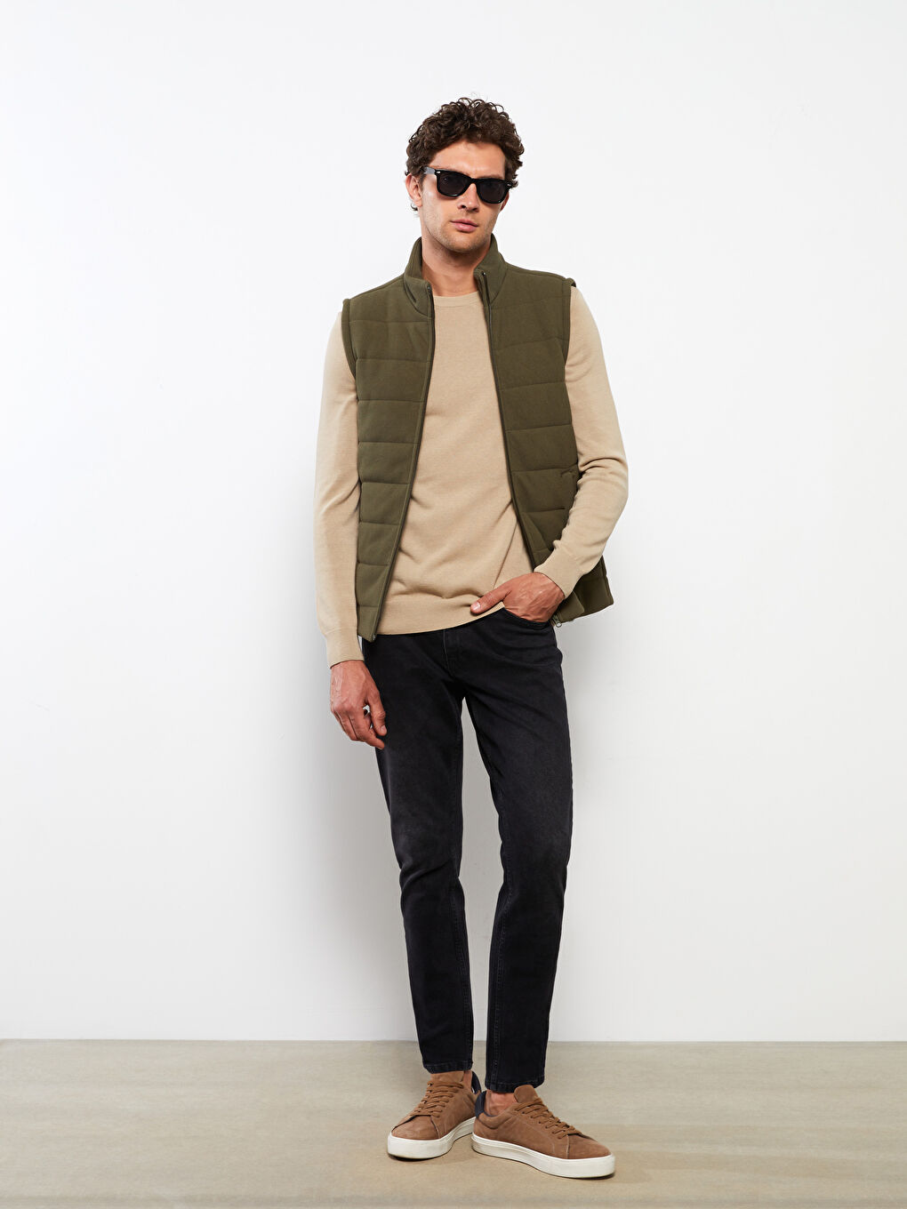 LC Waikiki Standard Fit Funnel Neck Men's Waistcoat -W26507Z8-SEM