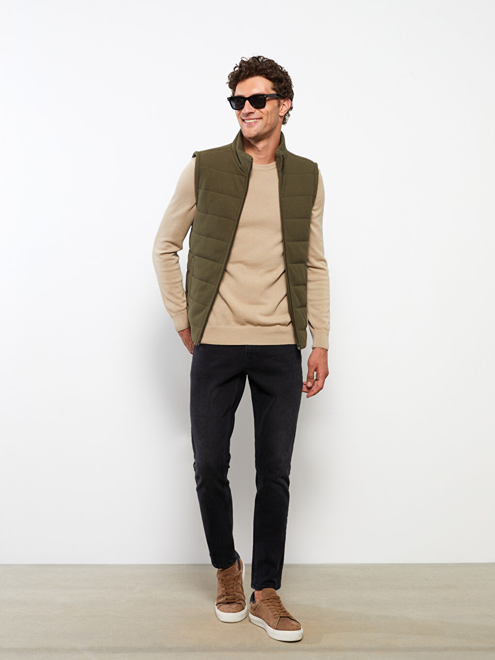 LC Waikiki Standard Fit Funnel Neck Men's Waistcoat -W26507Z8-SEM