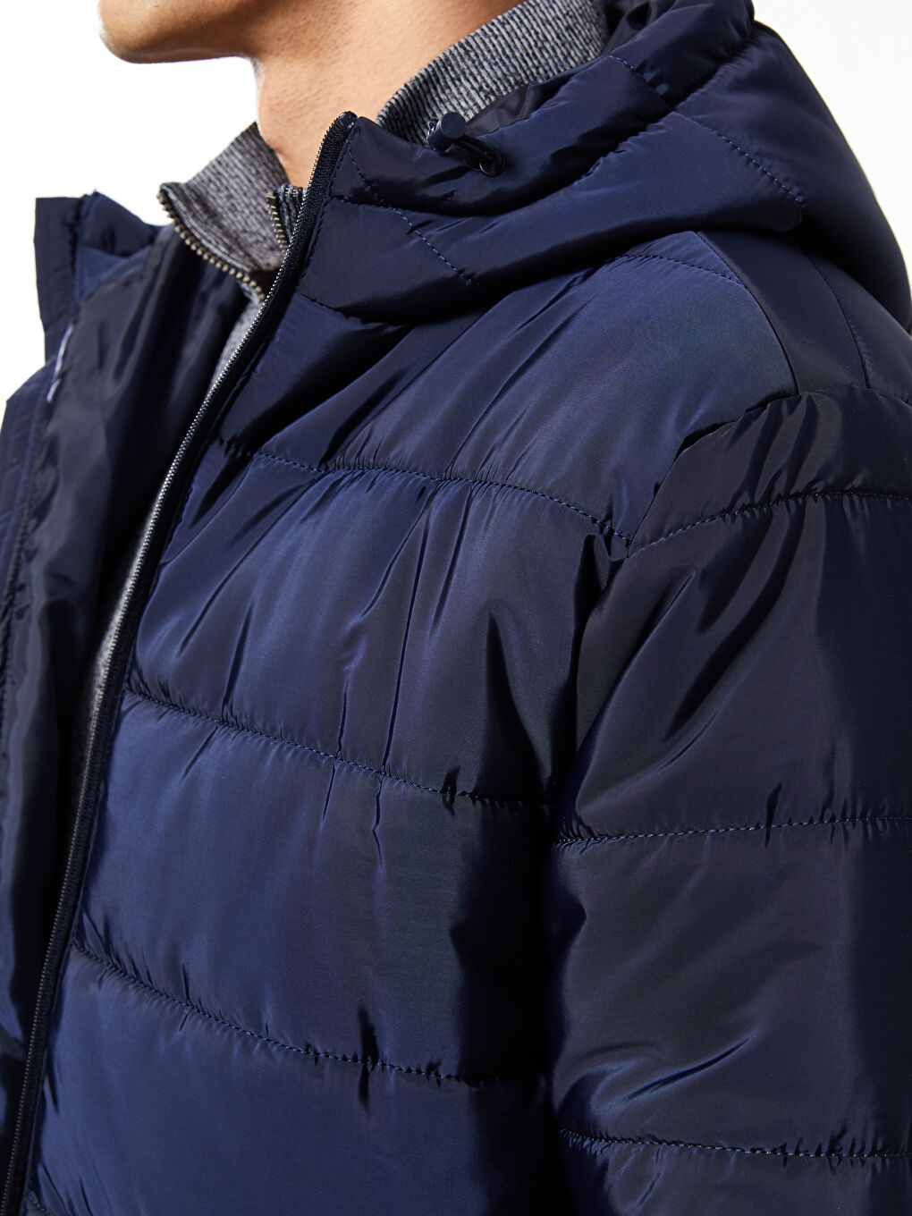 Standard Fit Hooded Men's Puffer Coat-3