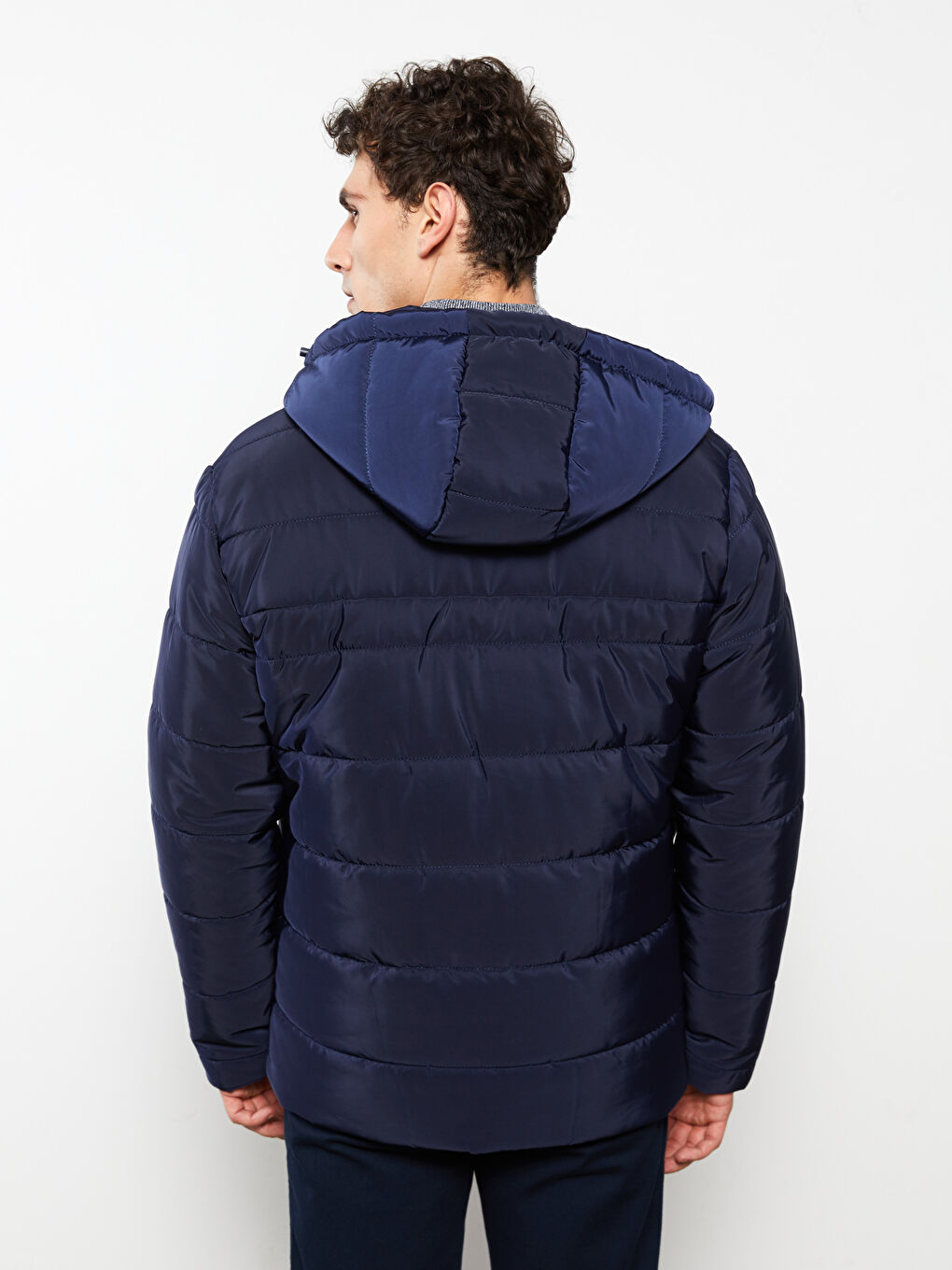Standard Fit Hooded Men's Puffer Coat-4