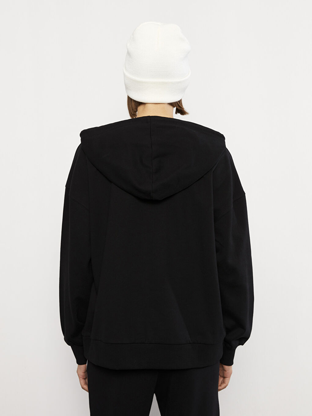 LCW Vision Hooded Plain Long Sleeve Women's Sweatshirt -W26551Z8-RQN