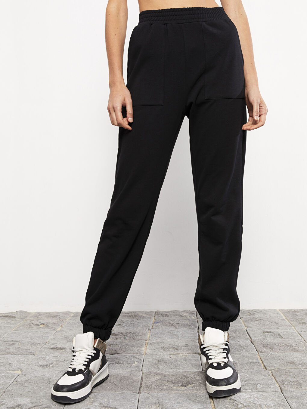 LCW Vision Damen Jogginghose mit elastischem Bund und schlichtem Design -W26555Z8-RQN