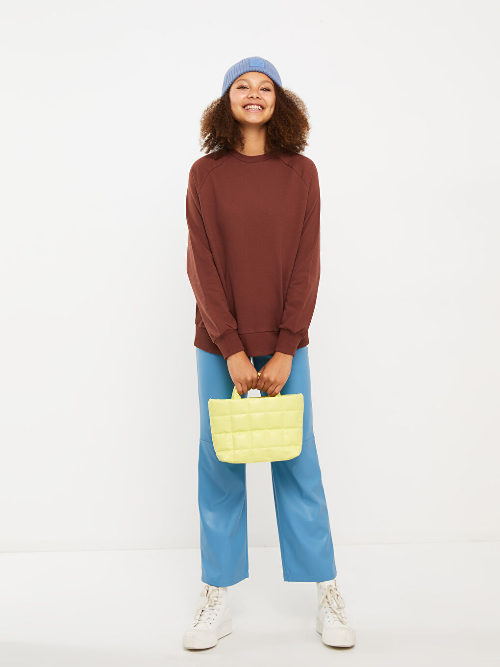 LCW Vision Crew Neck Plain Long Sleeve Women's Sweatshirt -W26585Z8-HFD