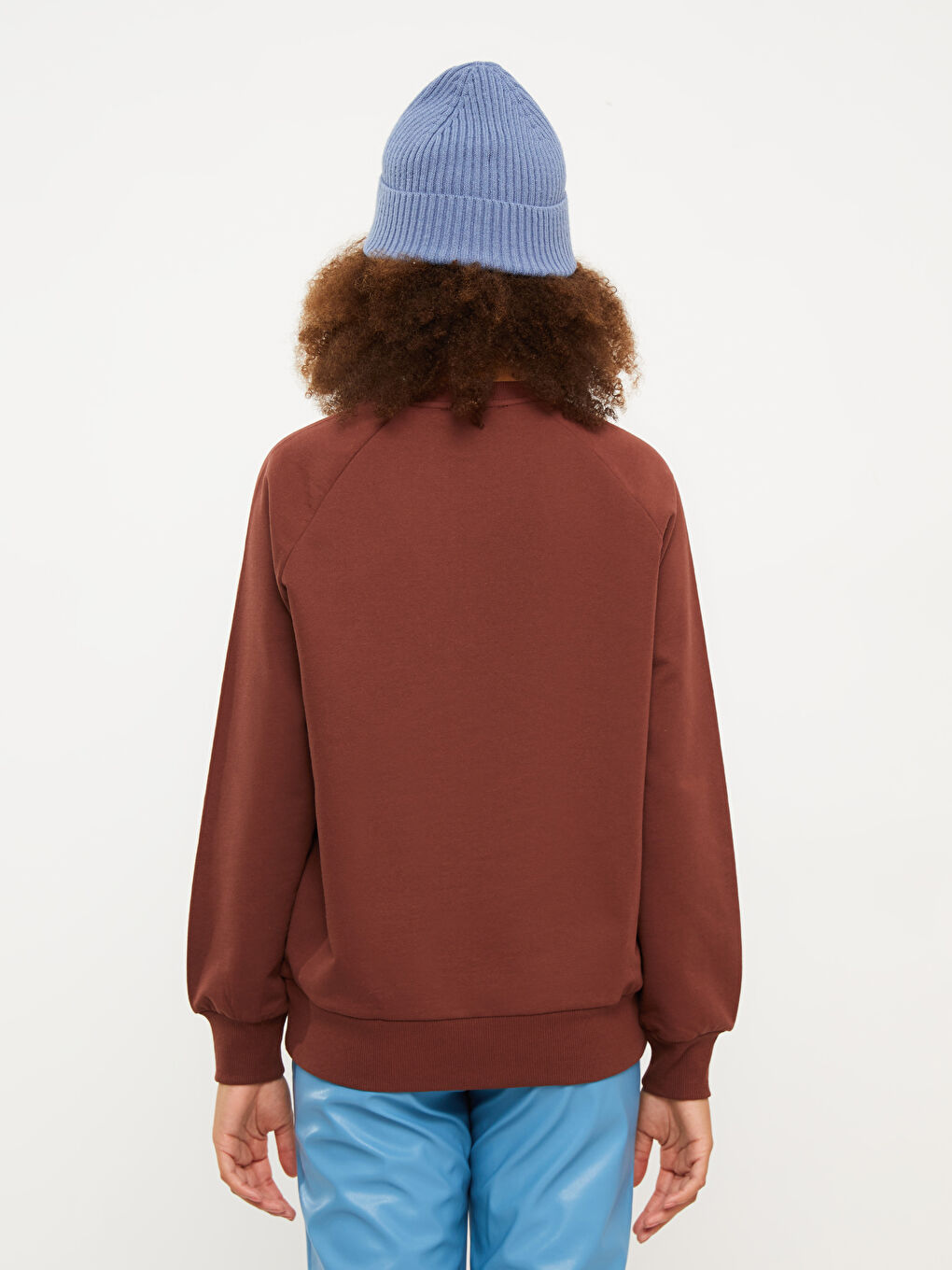 LCW Vision Crew Neck Plain Long Sleeve Women's Sweatshirt -W26585Z8-HFD