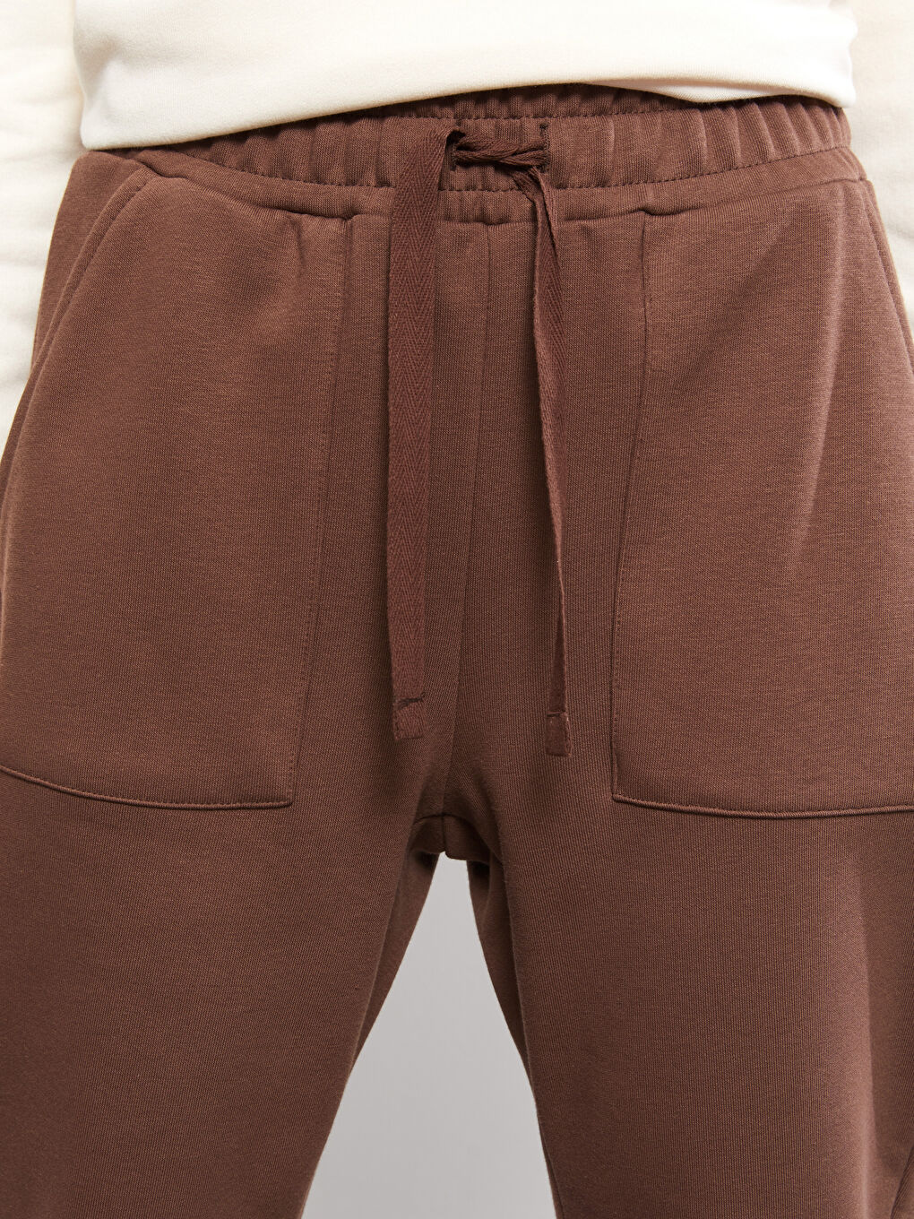 Elasticated Waist Women's Thick Jogger Sweatpants-2