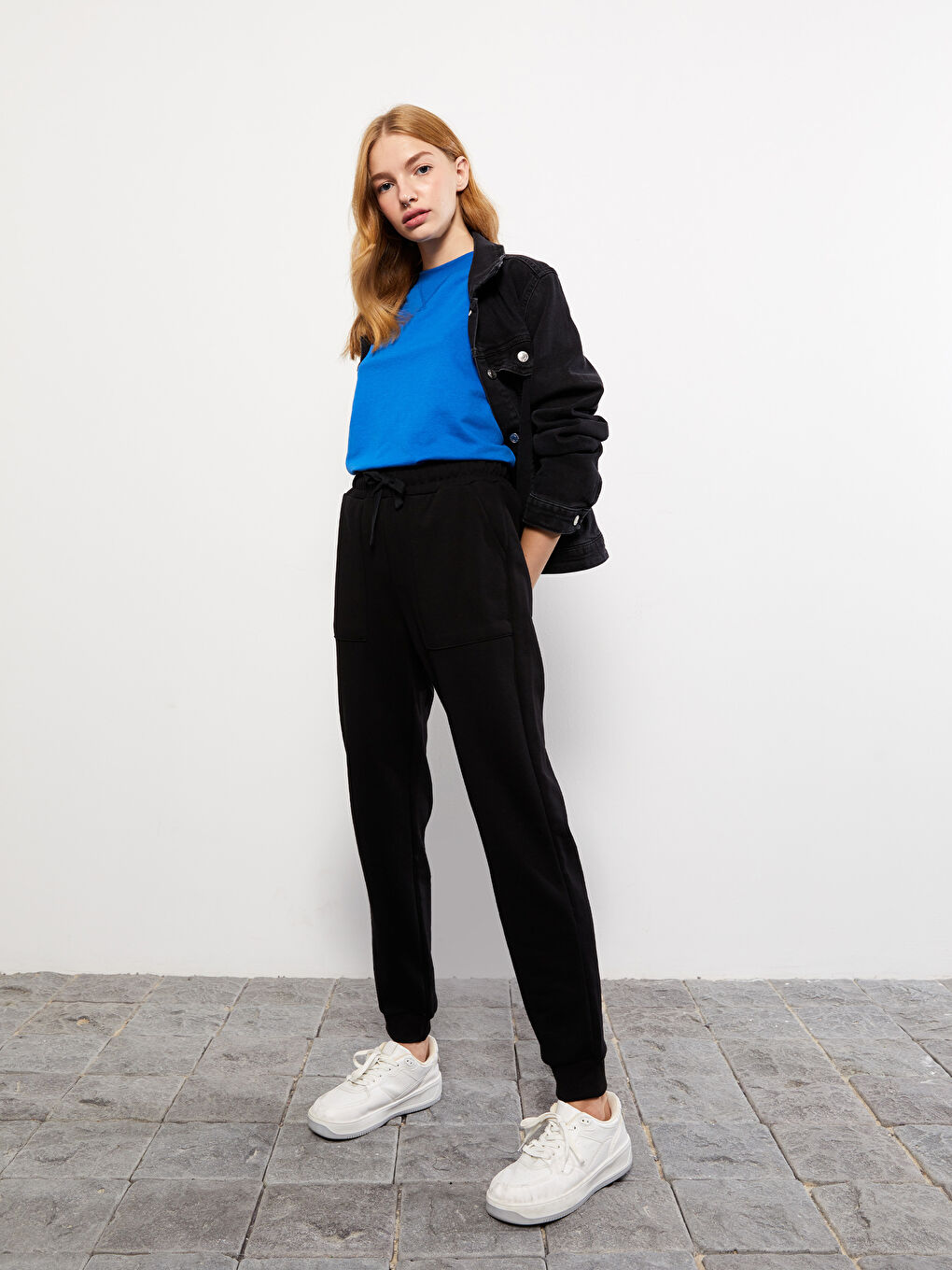 LCW Vision Elasticated Waist Women's Thick Jogger Sweatpants -W26622Z8-RQN