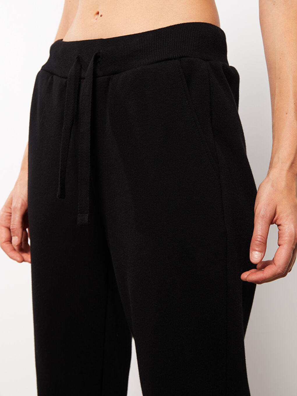 Elasticated Waist Women's Thick Jogger Sweatpants-2