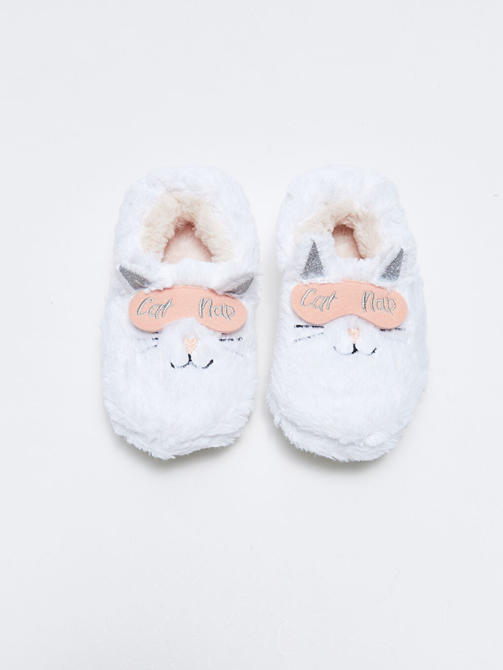 Papuci de casă pentru Fete din Pluș cu Detalii Aplicate 3D-2