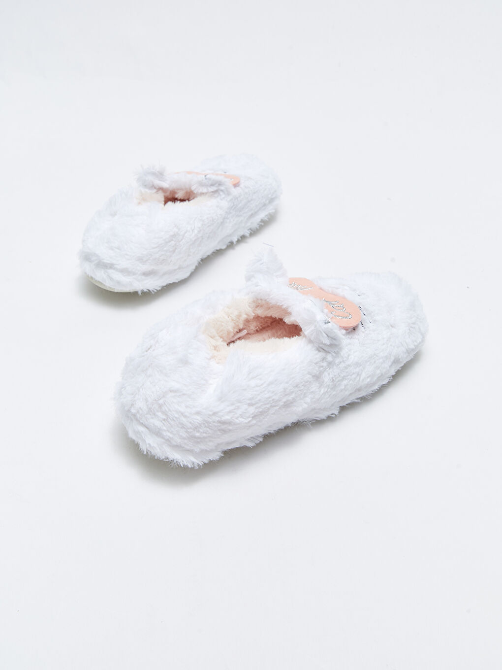 Papuci de casă pentru Fete din Pluș cu Detalii Aplicate 3D-4