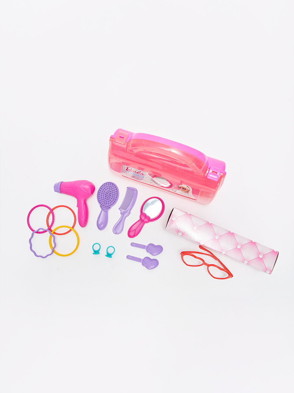 Barbie Kız Çocuk Güzellik Çantası Oyuncak Seti-1