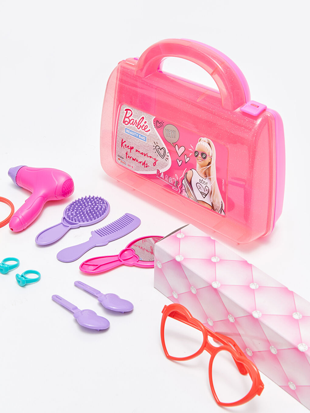 Barbie Kız Çocuk Güzellik Çantası Oyuncak Seti-3