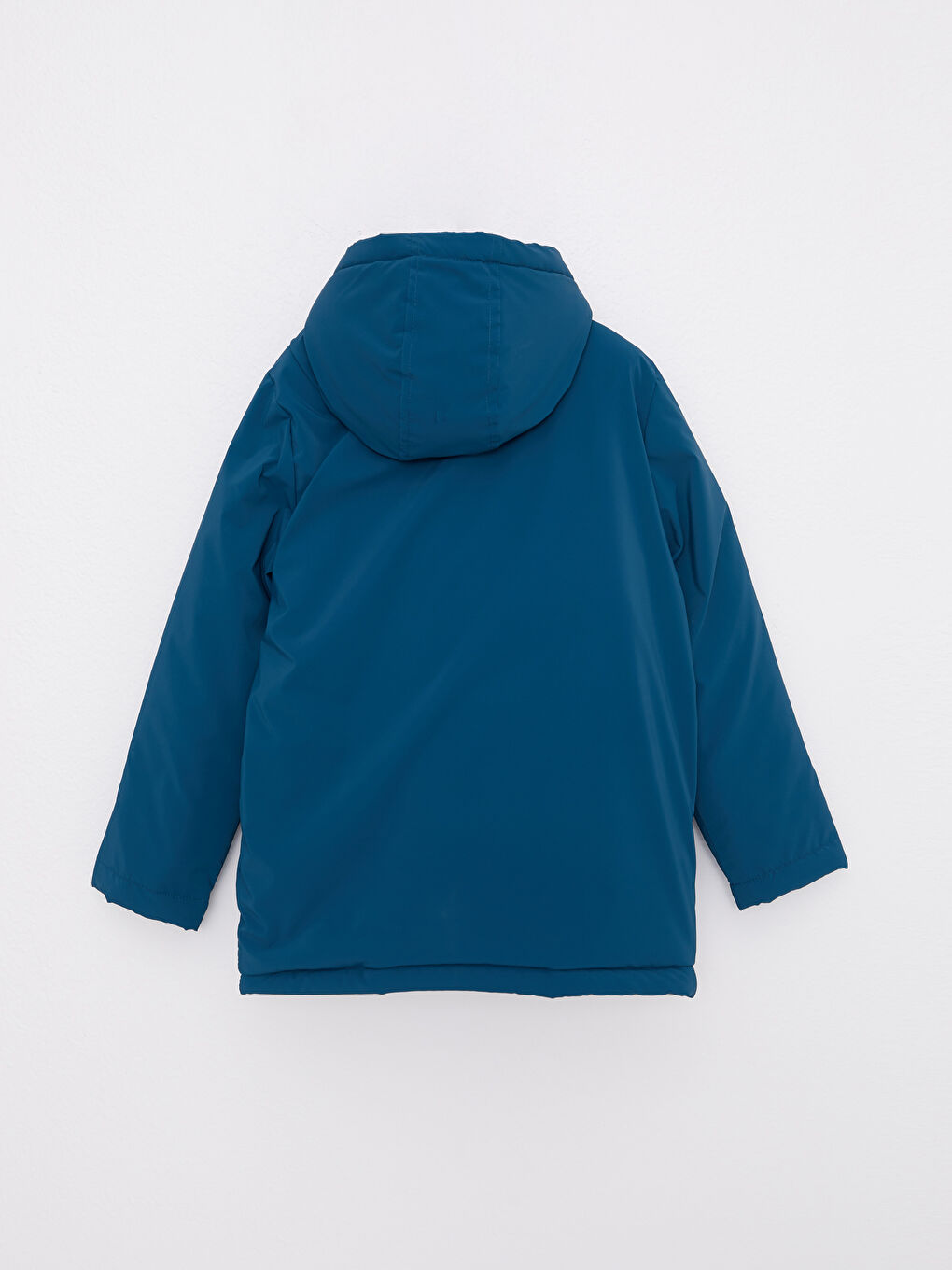 Yeşil Kapüşonlu Basic Erkek Çocuk Mont-1