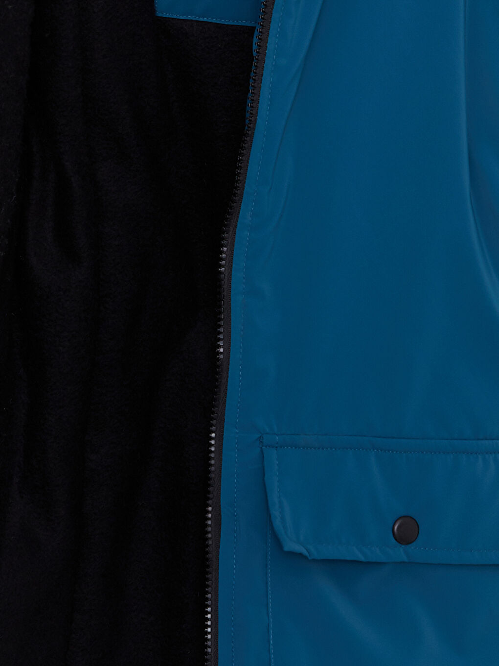 Yeşil Kapüşonlu Basic Erkek Çocuk Mont-2