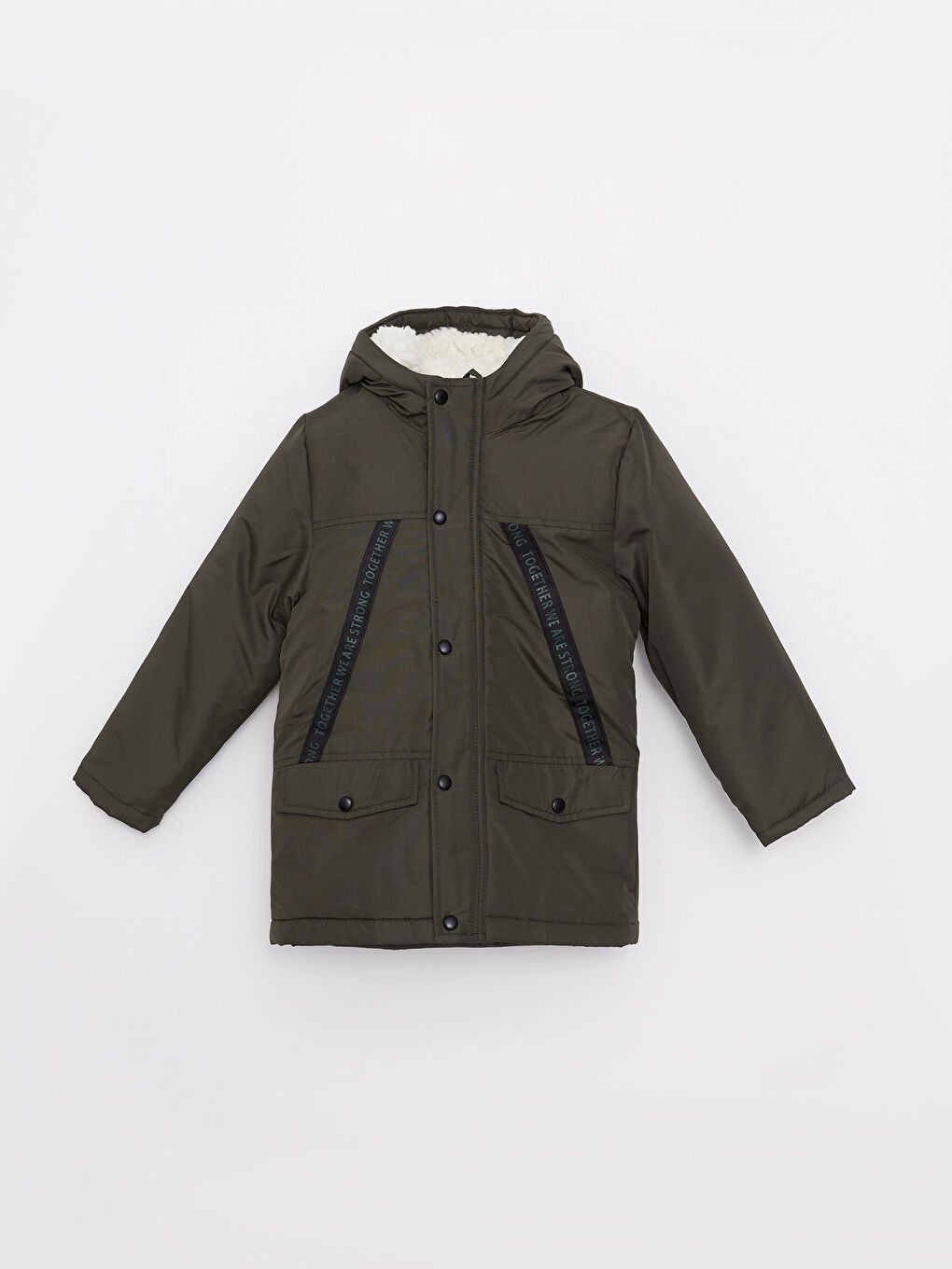 Hooded Printed Boy Coat