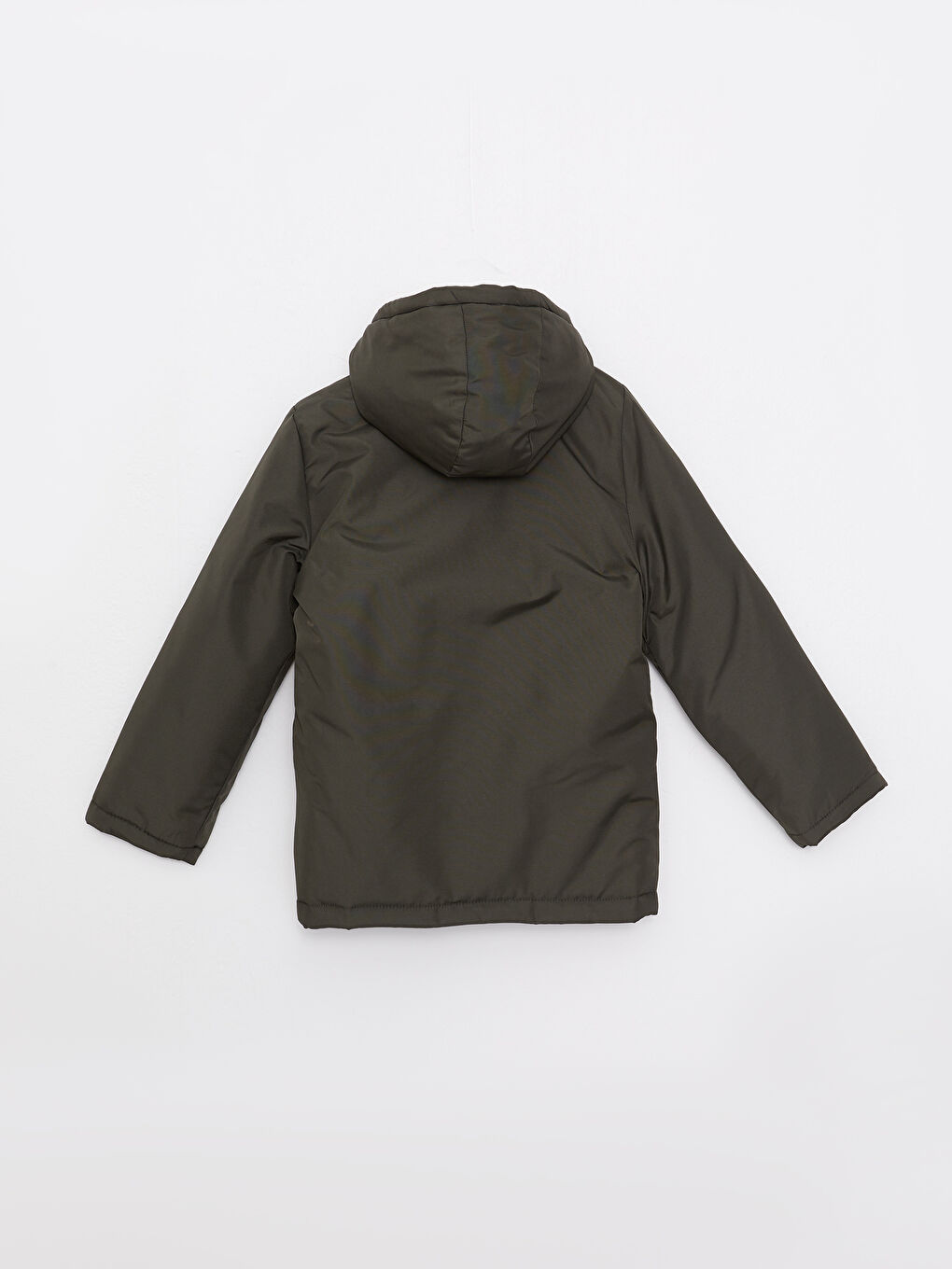 Hooded Printed Boy Coat-1