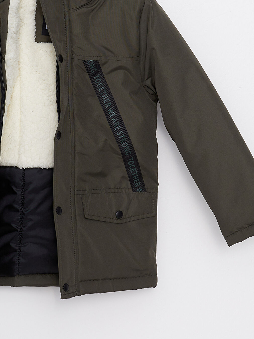 Hooded Printed Boy Coat-2