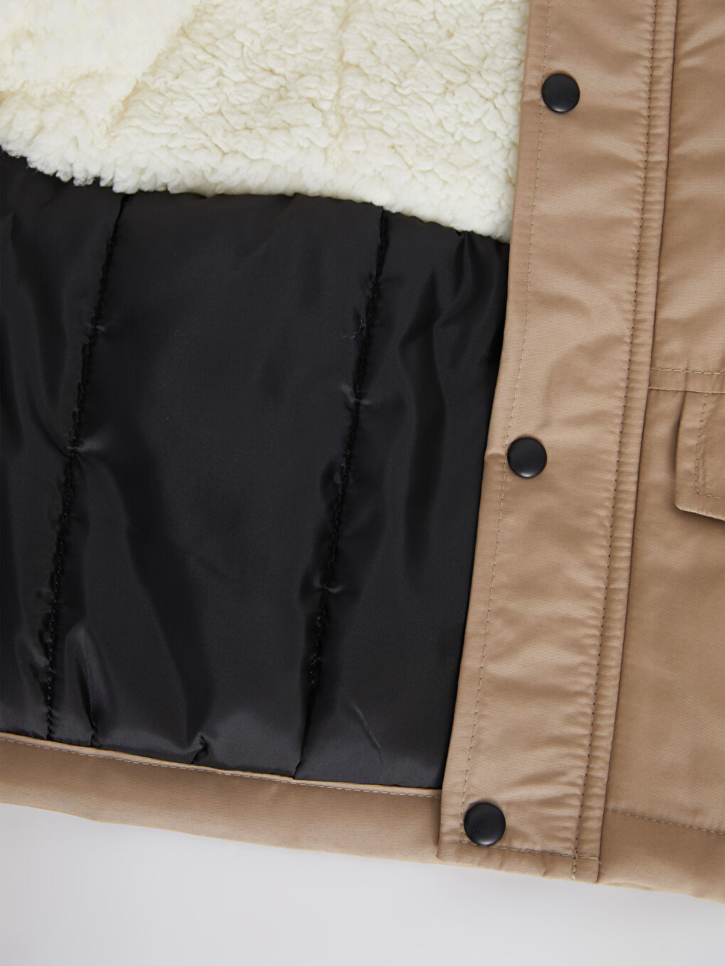 Hooded Printed Boy Coat-1