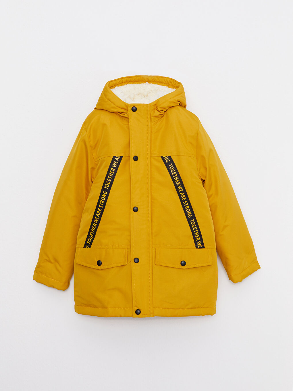 Hooded Printed Boy Coat
